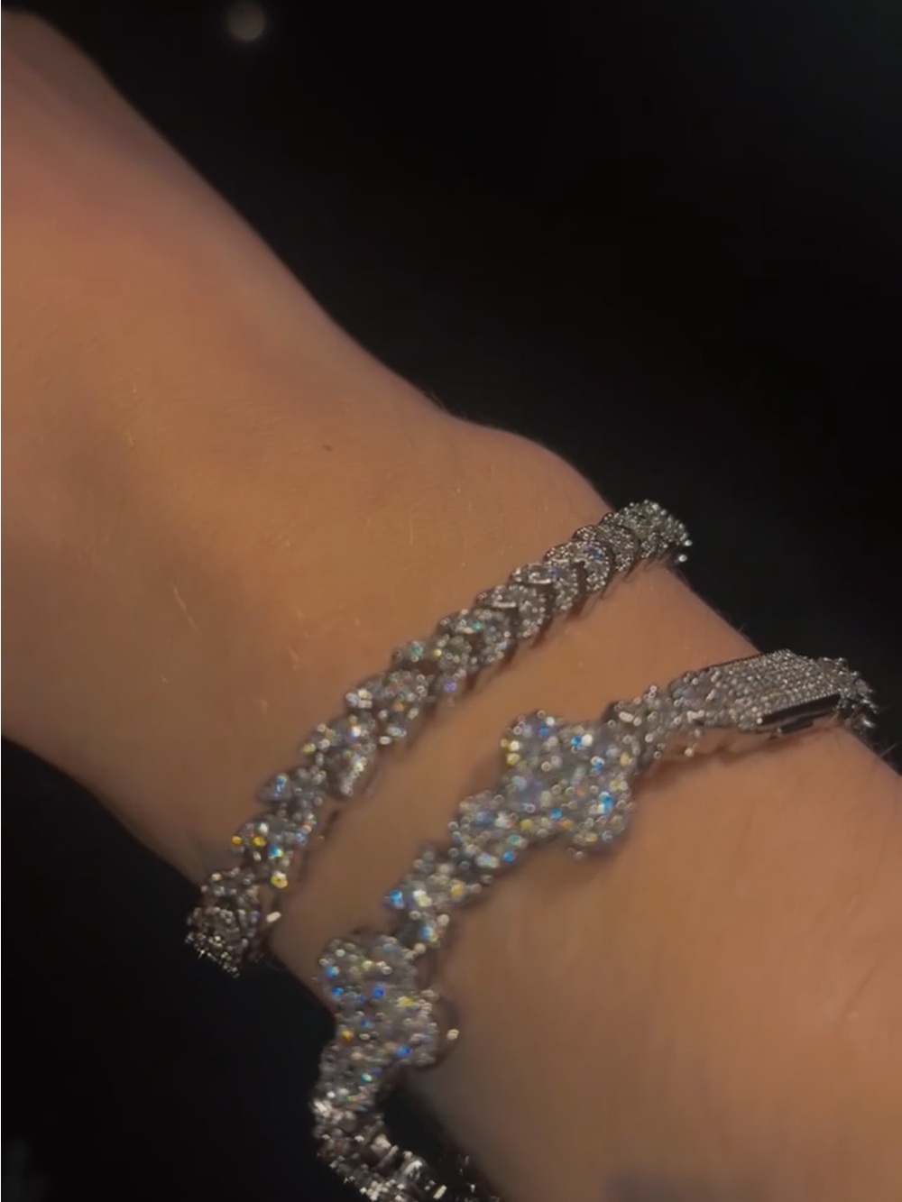 GRA CERTIFIED BRACELETS CROSS AND FISH BONE